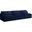 Serene Linen Textured Fabric Deluxe Comfort 3 Piece Modular Armless Sofa In Navy