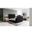 Serenity King Upholstered Bed with Speaker, TV Lift and Fireplace In Onyx