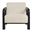 Sereno Boucle Accent Chair In Cream Black