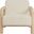 Sereno Boucle Accent Chair In Oak and Cream