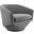 Series Performance Velvet Fabric Swivel Chair In Gray