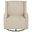Serra Boucle Upholstered Swivel Glider Recliner In Sandy Beige