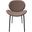 Servos Dining Side Chair with Upholstered Faux Leather Seat and Iron Frame In Light Grey