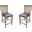 Mariposa Rustic Whiskey Slat Back Counter Chair Set of 2