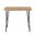 Seti Live Edge Bar Table In Natural Top In Black Base