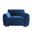 Severo Velvet Chair In Royal Blue
