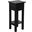 Shabby Chic Cottage Antique Black Narrow Side Table