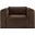 Shaggy Corduroy Performance Fabric Arm Chair In Brown