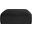 Shaggy Corduroy Performance Fabric Ottoman In Black