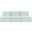 Shaggy Corduroy Performance Fabric 3 Piece Modular Sofa In Mint
