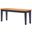 Shaker Dining Bench In Black And Oak