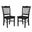 Shaker Dining Chairs Set of 2 In Black