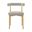 Shannon Dining Chair with Gold Brushed Stainless Steel and Taupe Fabric Set of 2