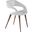 Shape Dining Chair In White with Oak Legs