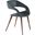 Shape Dining Chair with Oak Legs In Grey
