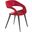 Shape Red Dining Chair With Anthracite Legs
