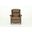 Shasta Push Thru The Arms Recliner In Walnut