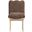Shaw Chenille Fabric Upholstered Dining Chair In Brown and Natural