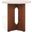 Shayna Accent Table In Travertine and Brown