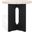 Shayna Travertine Accent Table In Travertine and Black