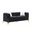 Sheila Black Velvet Sofa