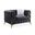 Sheila Dark Grey Velvet Chair