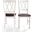 Shelby 2-Piece Dining Chair Set In Distressed White