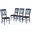Shelby 4-Piece Dining Chair Set In Navy