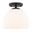 Shelby 9.25 Inch 1 Light Semi-Flush Mount In Matte Black