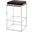 Shelby Bar Stool in Espresso Hide &amp; Nickel Metal