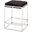 Shelby Counter Stool in Espresso Hide &amp; Nickel Metal