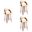 Shelly 26 Inch Counter Height Swivel Bar Stool Set of 3 In Cream and Walnut