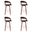 Shelly 26 Inch Counter Height Swivel Bar Stool Set of 4 In Brown and Walnut