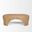 Shima Oval Wood with Arched Legs Coffee Table In Light Brown