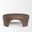 Shima Round Wood with Arched Legs Coffee Table In Brown