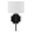 Shirley Sconce In Brushed Black and Natural