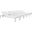 Shore Silver and White Chaise Outdoor Patio Aluminum Set of 6