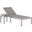 Shore Silver Gray 2 Piece Outdoor Patio Aluminum Set