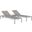 Shore Silver Gray 3 Piece Outdoor Patio Aluminum Set EEI-2471-SLV-GRY-SET
