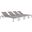 Shore Silver Gray Chaise Outdoor Patio Aluminum Set of 4 EEI-2473-SLV-GRY-SET