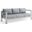 Shore Silver Gray Outdoor Patio Aluminum Sofa