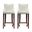 Shubert Barstool Set of 2 In Ivory