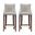 Shubert Barstool Set of 2 In Light Grey
