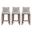 Shubert Barstool Set of 3 In Light Grey
