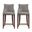 Shubert Counter Stool Set of 2 In Dark Taupe