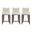 Shubert Counter Stool Set of 3 In Ivory