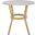 Sidford Grey and White Rattan Bistro Table