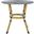 Sidford Navy and White Rattan Bistro Table