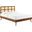 Sidney Cane and Wood Queen Platform Bed With Splayed Legs In Walnut