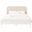 Siena Ash Wood King Bed In White